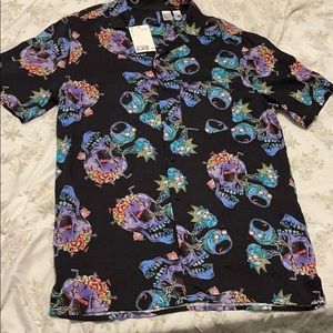 Rick and Morty button down